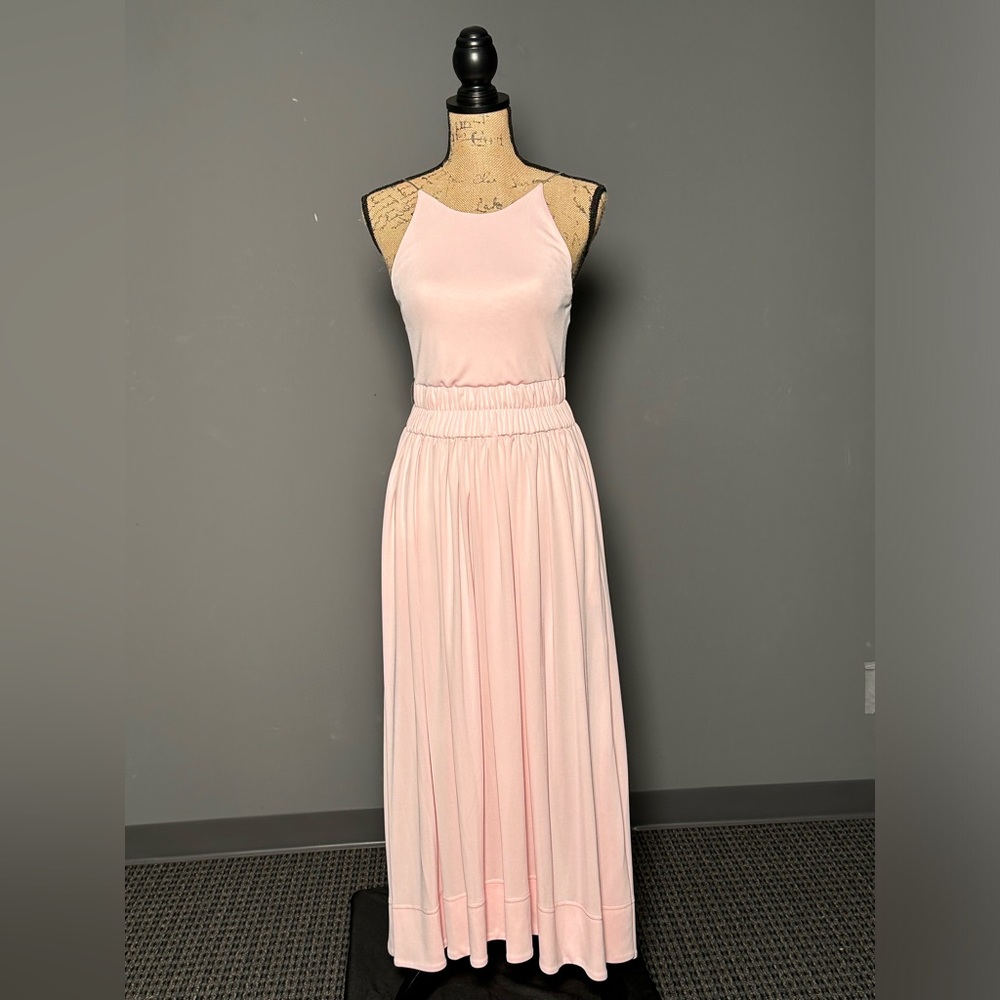 3.1 Phillip Lim Three One Chain Shirring Waist Dress P212-9725PMJ Pink Small